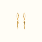 DUGO Italian Horn Earrings – view 1