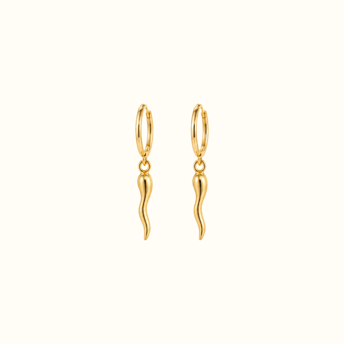 DUGO Italian Horn Earrings – view 1