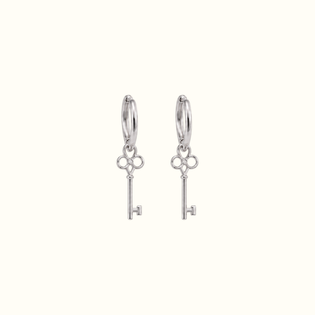 DUGO Key Hoop Earrings – view 2