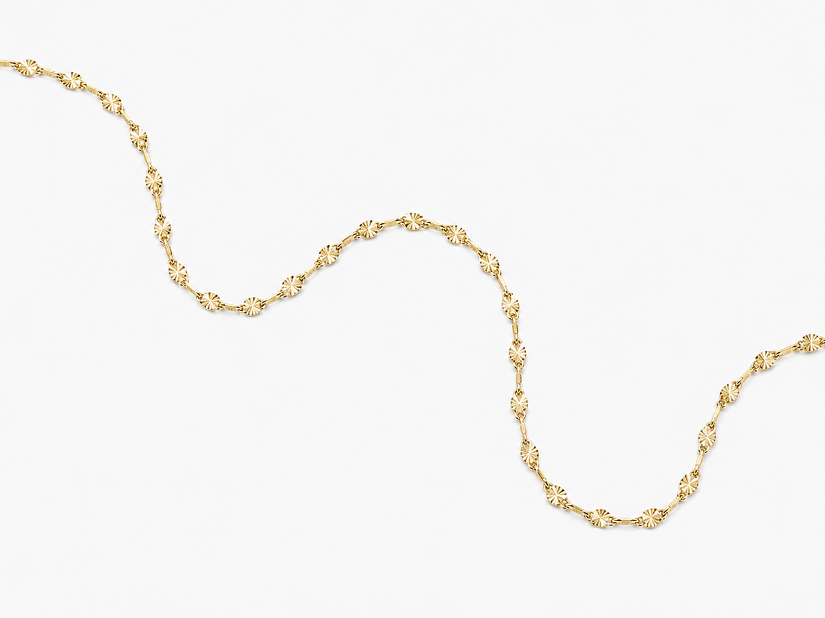 DUGO Lip Textured Chain Anklet – view 3