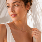 DUGO Mini Heart Chain Necklace – view 7