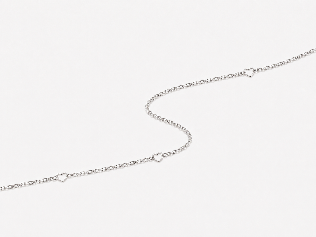 DUGO Minimalist Heart Anklet – view 7