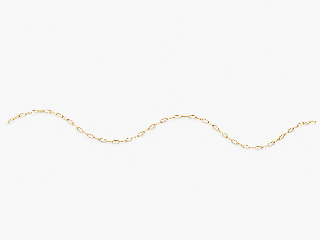 DUGO Paperclip Thin Anklet – view 5