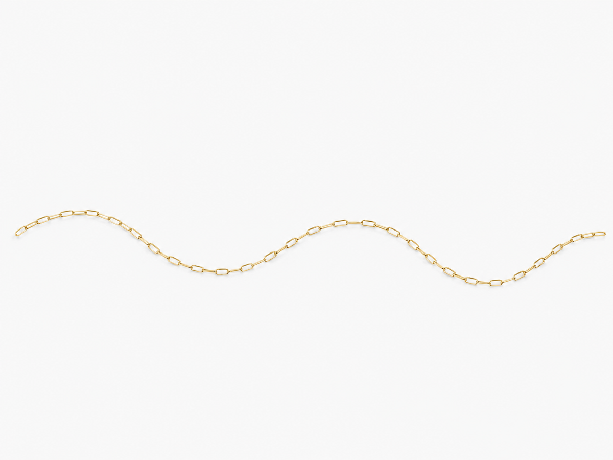 DUGO Paperclip Thin Anklet – view 5