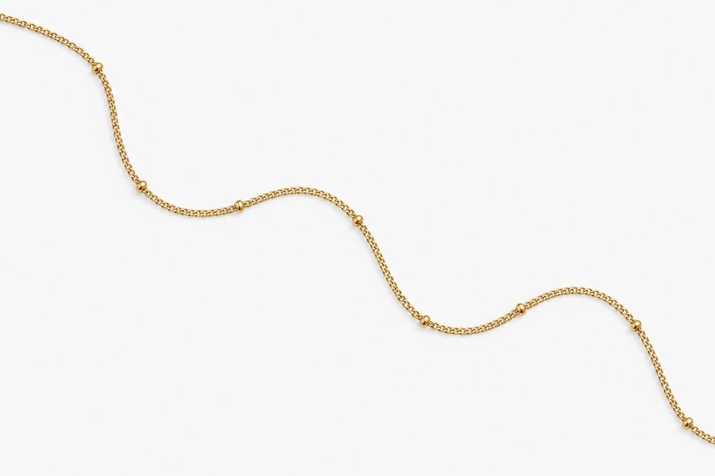 DUGO Satellite Curb Chain Anklet – view 3