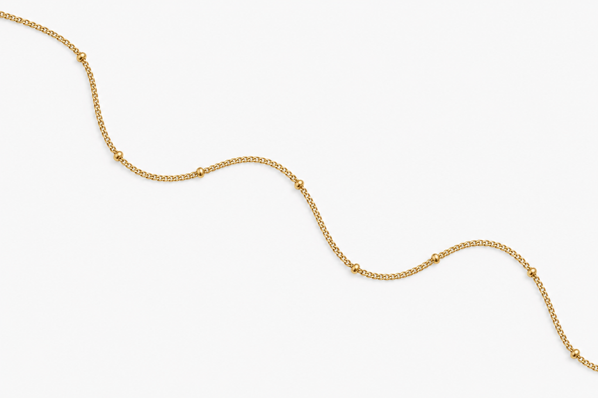 DUGO Satellite Curb Chain Anklet – view 3