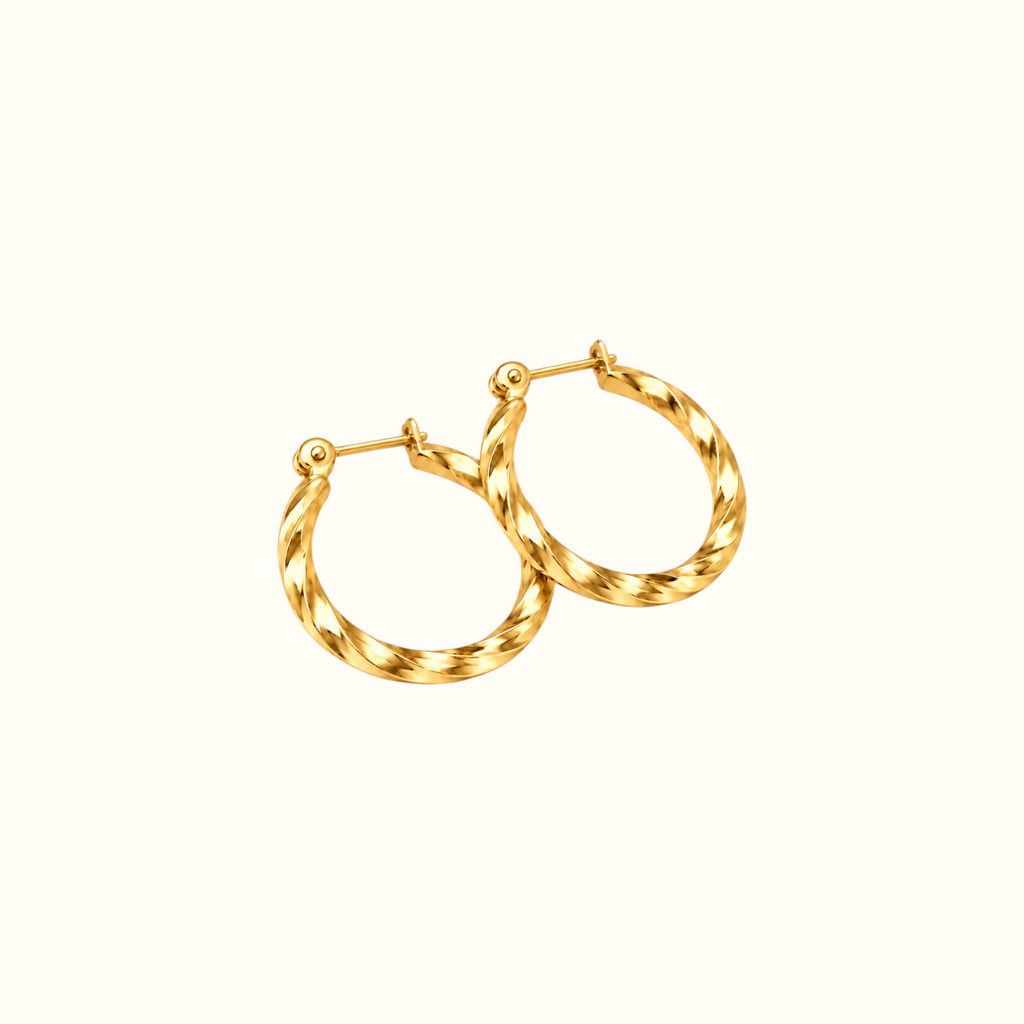DUGO Twisted Hoop Earrings – view 1
