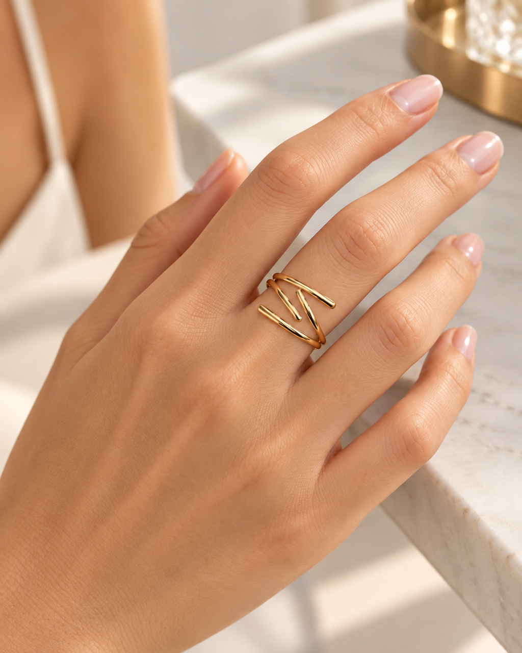 DUGO Zigzag Ring Adjustable – view 2